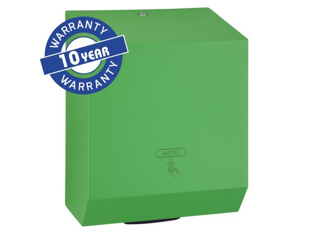 MERIDA STELLA AUTOMATIC GREEN LINE MAXI touch-free automatic roll paper towel dispenser, green